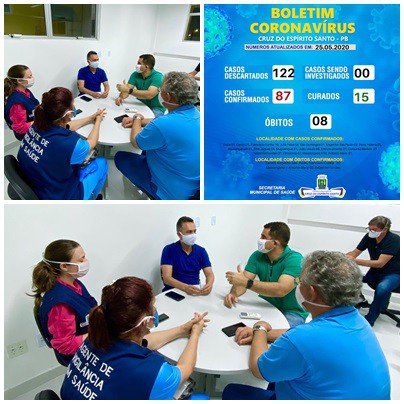 Prefeitos de Cruz do Espírito Santo e Santa Rita se reúne para elaborar medidas de combate ao COVID-19